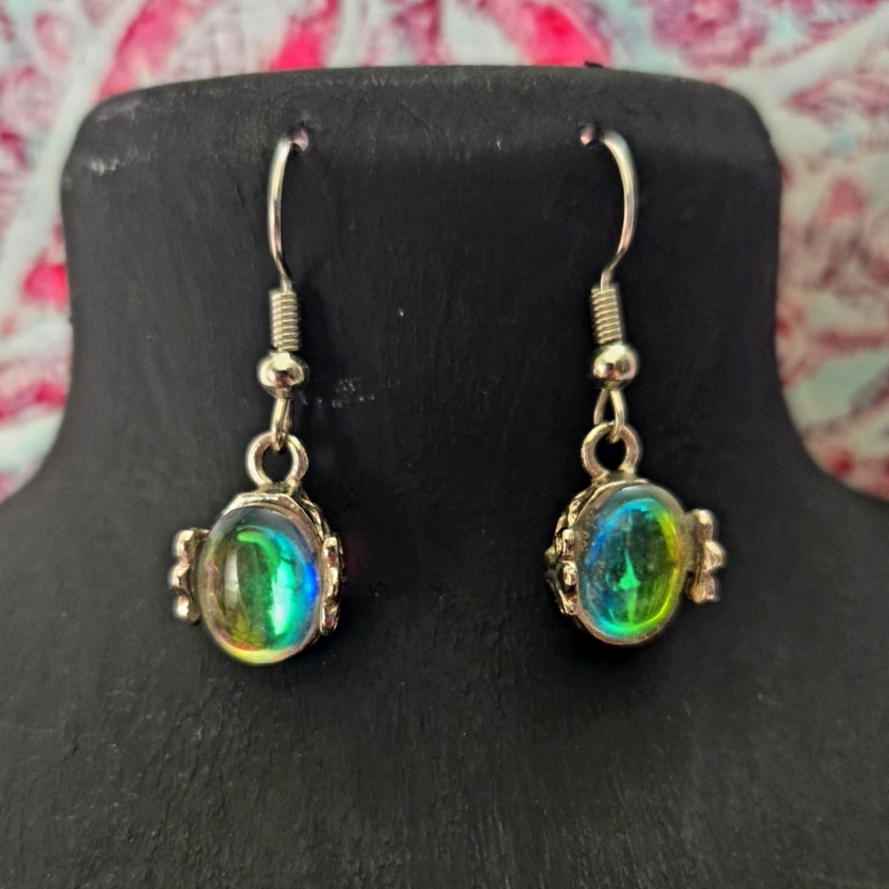 Enchanted Silver Vintage Victorian Witchy Woodsy Fairycore Earrings